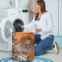 Canada Indigenous Orange Laundry Basket Haida Art Thunder Bird