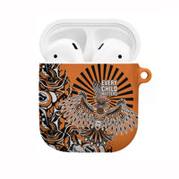 Canada Indigenous Orange AirPods Case Haida Art Thunder Bird