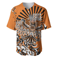 Canada Indigenous Orange Baseball Jersey Haida Art Thunder Bird