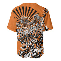 Canada Indigenous Orange Baseball Jersey Haida Art Thunder Bird