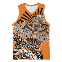 Canada Indigenous Orange Basketball Jersey Haida Art Thunder Bird