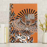 Canada Indigenous Orange Canvas Wall Art Haida Art Thunder Bird