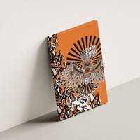 Canada Indigenous Orange Canvas Wall Art Haida Art Thunder Bird