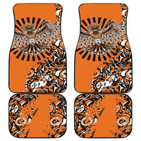Canada Indigenous Orange Car Mats Haida Art Thunder Bird