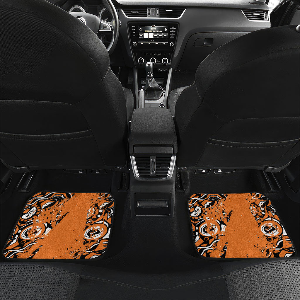 Canada Indigenous Orange Car Mats Haida Art Thunder Bird