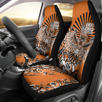 Canada Indigenous Orange Car Seat Cover Haida Art Thunder Bird
