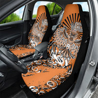 Canada Indigenous Orange Car Seat Cover Haida Art Thunder Bird