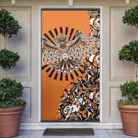 Canada Indigenous Orange Door Cover Haida Art Thunder Bird