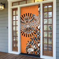 Canada Indigenous Orange Door Cover Haida Art Thunder Bird