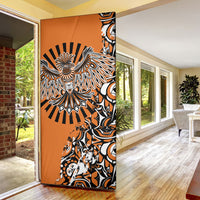 Canada Indigenous Orange Door Cover Haida Art Thunder Bird