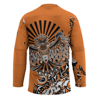 Canada Indigenous Orange Hockey Jersey Haida Art Thunder Bird