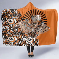 Canada Indigenous Orange Hooded Blanket Haida Art Thunder Bird