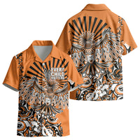 Canada Indigenous Orange Kid Hawaiian Shirt Haida Art Thunder Bird LT7