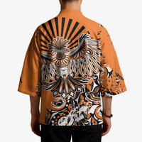 Canada Indigenous Orange Kimono Haida Art Thunder Bird