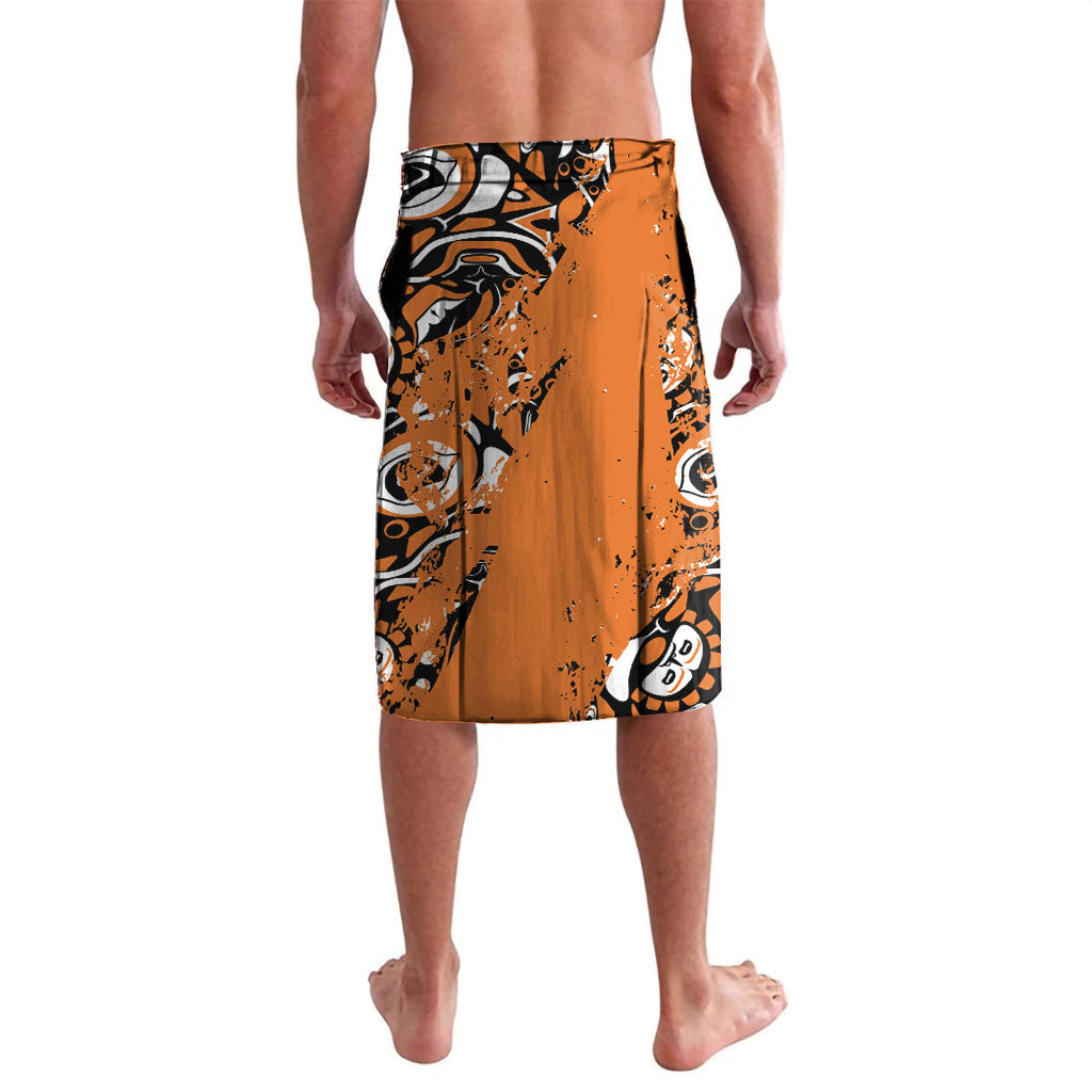 Canada Indigenous Orange Lavalava Haida Art Thunder Bird