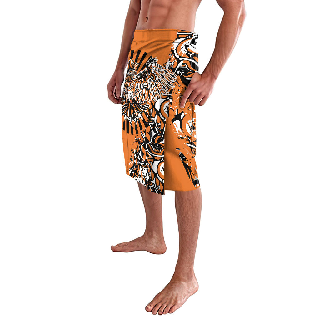 Canada Indigenous Orange Lavalava Haida Art Thunder Bird