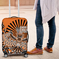 Canada Indigenous Orange Luggage Cover Haida Art Thunder Bird