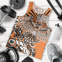 Canada Indigenous Orange Men Tank Top Haida Art Thunder Bird