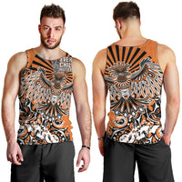 Canada Indigenous Orange Men Tank Top Haida Art Thunder Bird