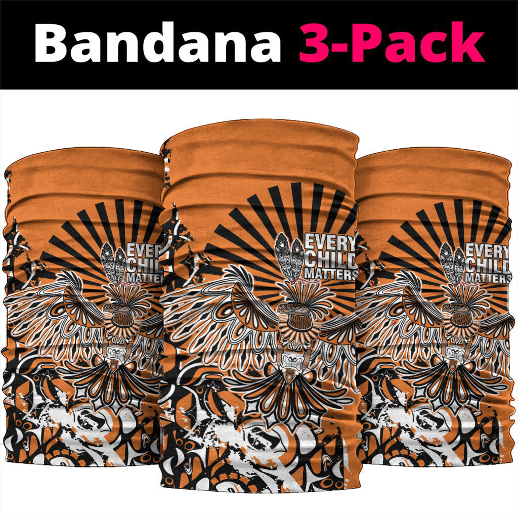 Canada Indigenous Orange Neck Gaiter Haida Art Thunder Bird