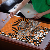 Canada Indigenous Orange Puzzle Haida Art Thunder Bird