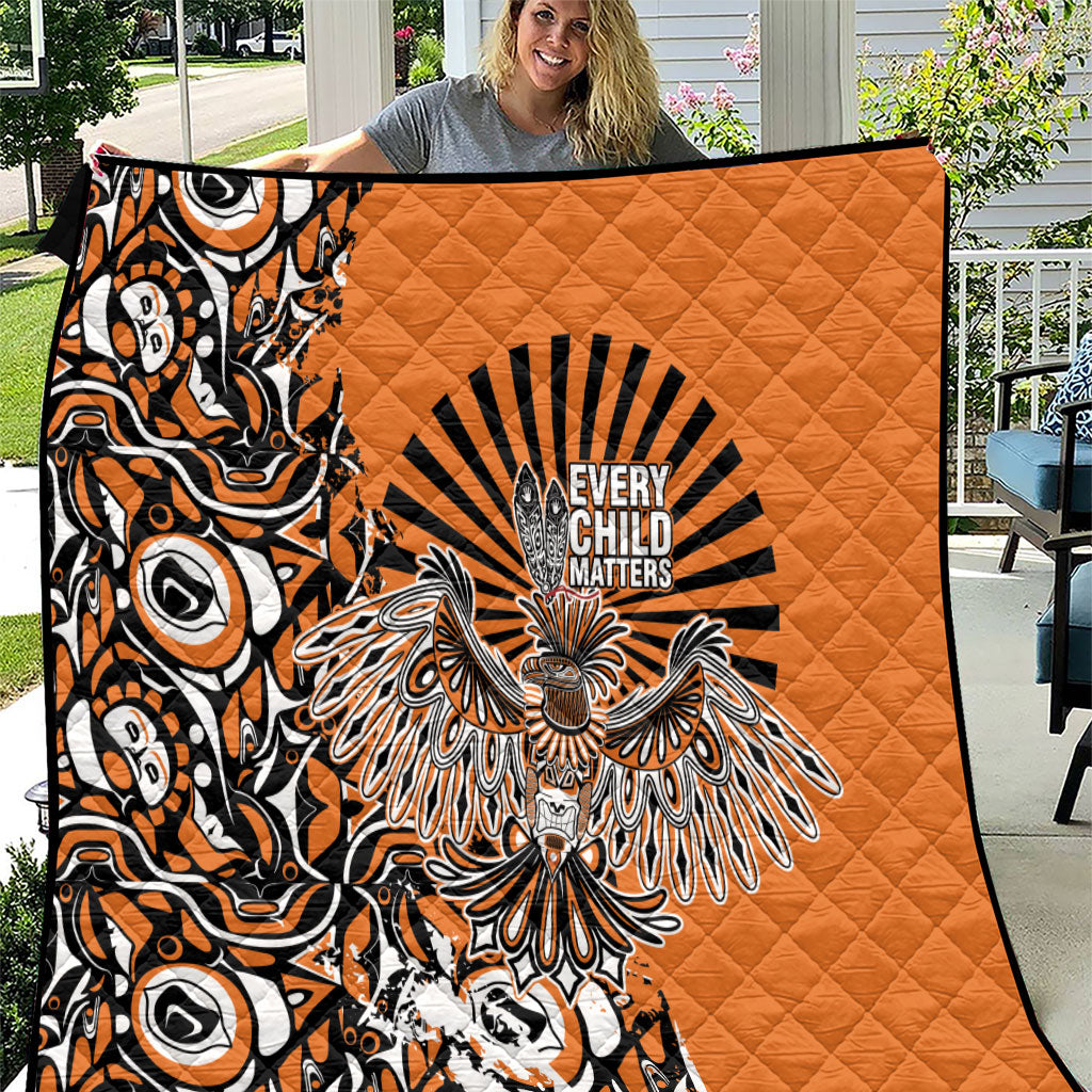 Canada Indigenous Orange Quilt Haida Art Thunder Bird
