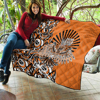 Canada Indigenous Orange Quilt Haida Art Thunder Bird