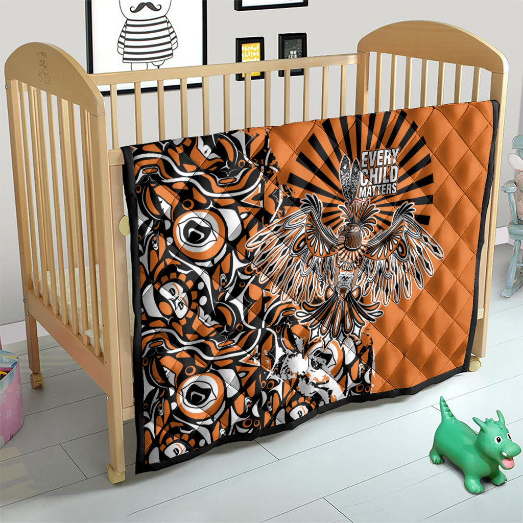 Canada Indigenous Orange Quilt Haida Art Thunder Bird