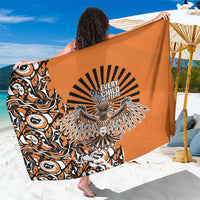 Canada Indigenous Orange Sarong Haida Art Thunder Bird