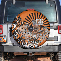 Canada Indigenous Orange Spare Tire Cover Haida Art Thunder Bird