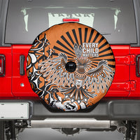 Canada Indigenous Orange Spare Tire Cover Haida Art Thunder Bird