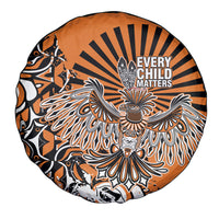 Canada Indigenous Orange Spare Tire Cover Haida Art Thunder Bird