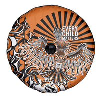 Canada Indigenous Orange Spare Tire Cover Haida Art Thunder Bird