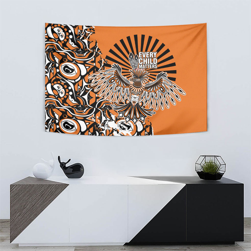 Canada Indigenous Orange Tapestry Haida Art Thunder Bird