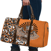 Canada Indigenous Orange Travel Bag Haida Art Thunder Bird