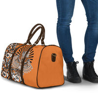 Canada Indigenous Orange Travel Bag Haida Art Thunder Bird