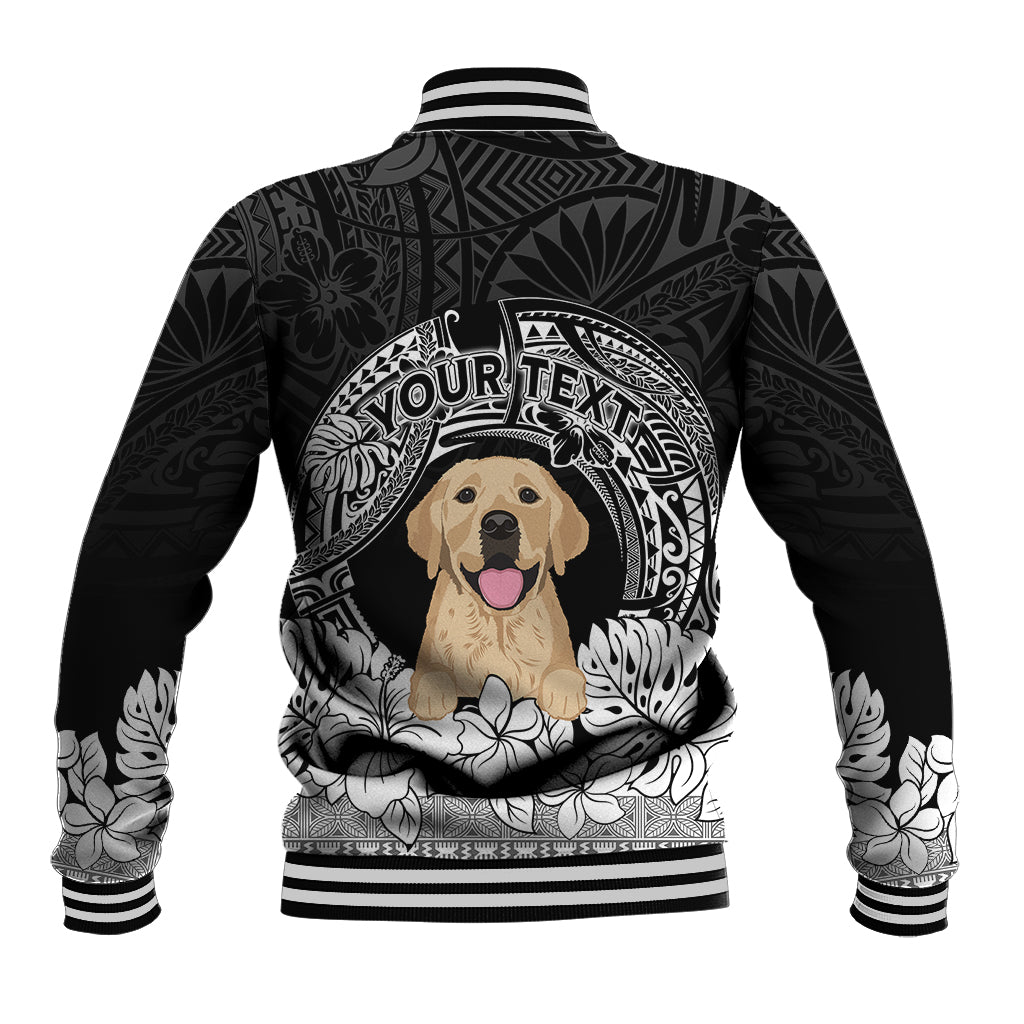 Personalised Dog Baseball Jacket Golden Retriever With Polynesian Tapa Arch LT7 - Wonder Print Shop