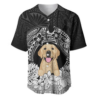 Personalised Dog Baseball Jersey Golden Retriever With Polynesian Tapa Arch LT7 - Wonder Print Shop