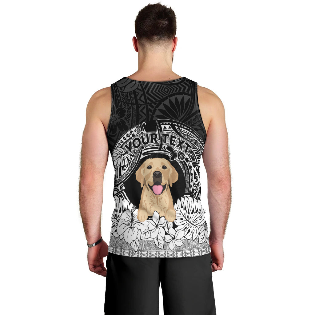 personalised-dog-men-tank-top-golden-retriever-with-polynesian-tapa-arch