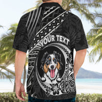 Personalised Polynesian Dog Hawaiian Shirt With Australian Shepherd - Crescent Style - Wonder Print Shop