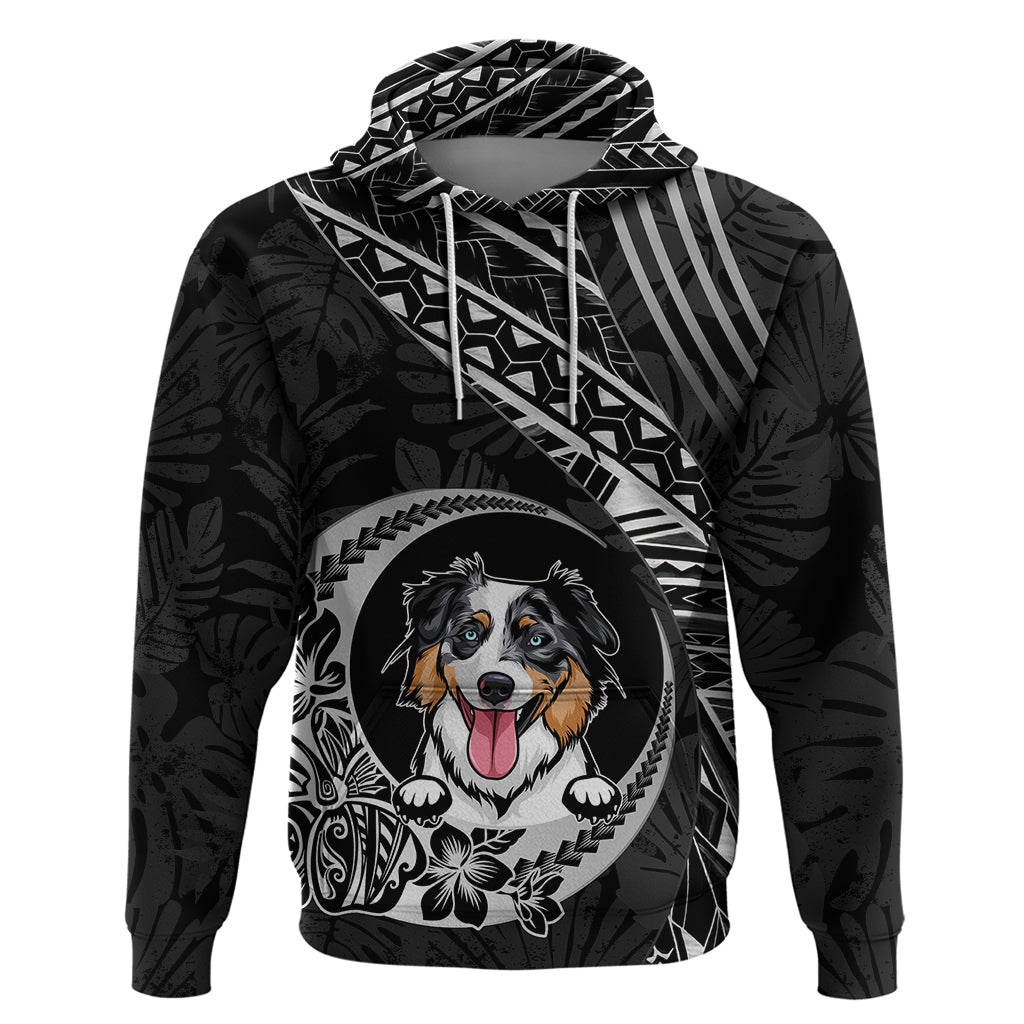 Personalised Polynesian Dog Hoodie With Australian Shepherd - Crescent Style - Wonder Print Shop
