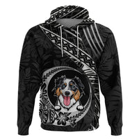 Personalised Polynesian Dog Hoodie With Australian Shepherd - Crescent Style - Wonder Print Shop