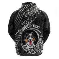 Personalised Polynesian Dog Hoodie With Australian Shepherd - Crescent Style - Wonder Print Shop