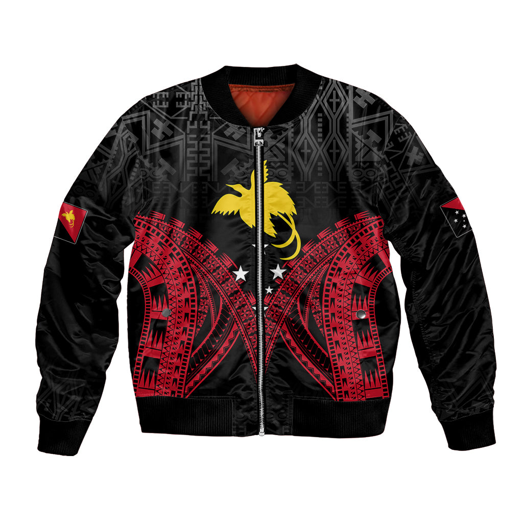 Personalised PNG Bomber Jacket Papua Motuan Mirror Style LT7 - Wonder Print Shop