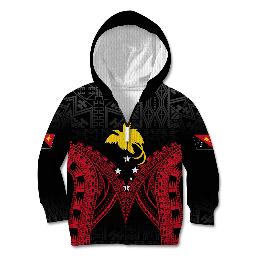 Personalised PNG Kid Hoodie Papua Motuan Mirror Style - Wonder Print Shop