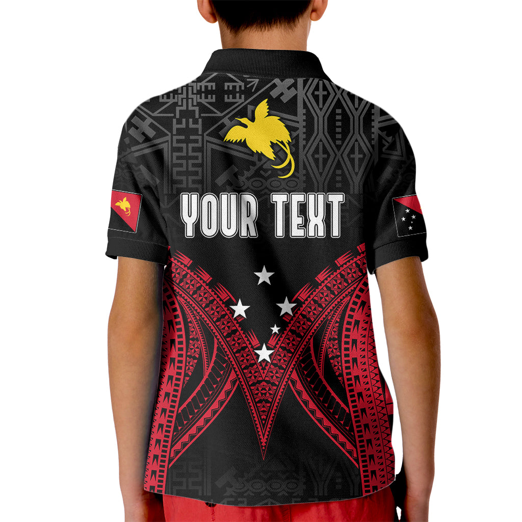 Personalised PNG Kid Polo Shirt Papua Motuan Mirror Style - Wonder Print Shop