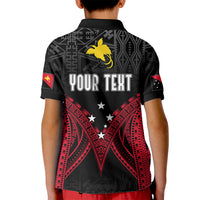 Personalised PNG Kid Polo Shirt Papua Motuan Mirror Style - Wonder Print Shop