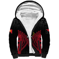 Personalised PNG Sherpa Hoodie Papua Motuan Mirror Style - Wonder Print Shop