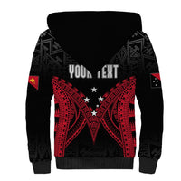 Personalised PNG Sherpa Hoodie Papua Motuan Mirror Style - Wonder Print Shop