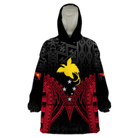 Personalised PNG Wearable Blanket Hoodie Papua Motuan Mirror Style - Wonder Print Shop